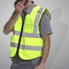 XIAKE 5 Pockets High Visibility Reflective Safety Vest for Men