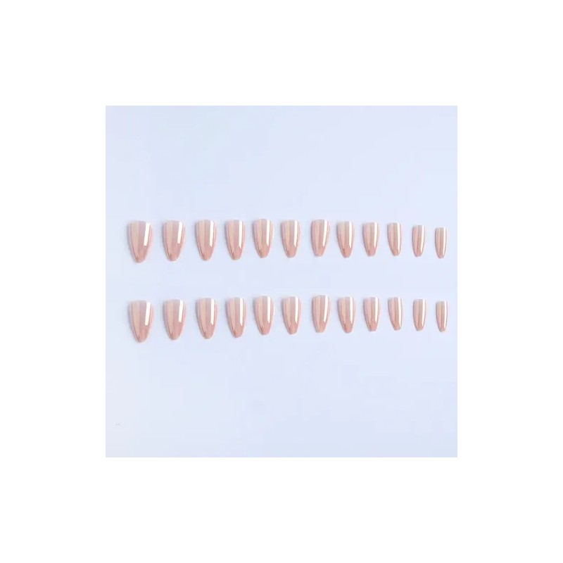 24 Pz, Kit De Uñas Postizas Largas Con Kit De