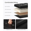 SONGMICS Small Folding Storage Ottoman, Set of 2, Foot Rest