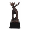 The Emperor Wild Elk Bull Moose Statue Bronze Electroplated Figurine