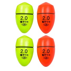 Felimoa Electric Float, Electronic, Sea, Night, Fishing, Waterproof, Cone, No. 2, Set of 4