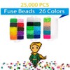 25,000 pcs Fuse Beads Kit 26 Colors 5MM, Including 127