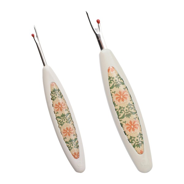 URROMA White Vintage Seam Rippers, 2pcs Handmade Seam Ripper Rust
