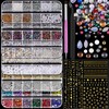Nail Charms and Gems, Charms for Nails Design Kit with