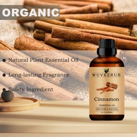 Cinnamon Essential Oils Organic, 30ML Pure and Natural Cinnamon Essential Oil for Aromatherapy Diffuser - Cinnamon /1 Fl Oz