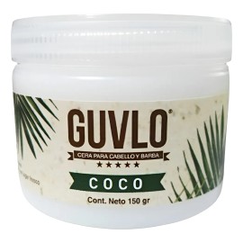 Cera Para Hombre Guvlo, Cabello Barba Y Bigote 150 Gr Fragancia Coco