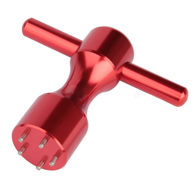 NA 1pc Red 5-Prong Golf Weight Wrench Tool Compatible with