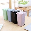 Rockreyoa Mini Trash Can Table Bin with Lid Desk Waste