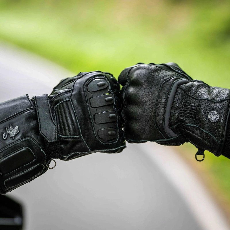 Mycl Turell Classic Line Men's Motorcycle Gloves - High-Quality Genuine