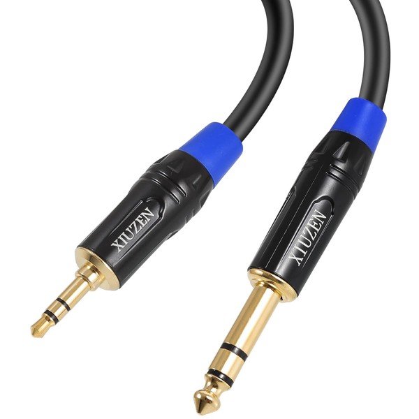XIUZEN 3.5mm TRS to 6.35mm TRS Stereo Cable, 1/8" to