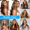 Avolo Highlight Ombre Lace Front Wig Human Hair Pre Plucked