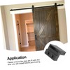 TEHAUX 1Pair Zinc Alloy Barn Door Stopper Sliding Rail Roller