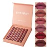 Set de 6 labiales Handaiyan Z Lápiz Labial color rojo