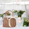 TOVINANNA Wicker Picnic Baskets with Handle, Rattan Wicker Storage Basket