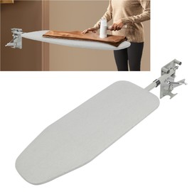 Pull Out Ironing Board, 31.5x13.4In Retractable Hidden Ironing Board Closet, 90°Swivel Closet-Embedded Steel Ironing Board with Heat-Resistant Ironing Board Cover