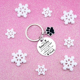 UYBEPU Dog Memorial Keychain Dog Memorial Gifts for Loss Of Dogs Pet Memorials Keychain Gifts for Dogs Passing Away Remembrance Gift Ideas