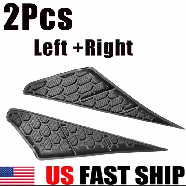 Unbranded Front Fog Light Fang Decals Bumper Grill Trim For