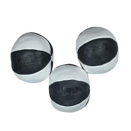 Hide & Drink, Leather Juggling Balls (3 Pack) Equipment with Professional Style, Great Feel, Handmade Includes 101 Year Warranty :: Black White