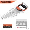 14 Inch Wood Hand Saw, Non-Slip Ergonomic Handle Rustproof Wood
