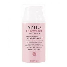 Natio Buy Natio Rosewater Hydration Moisture Recharge Night Cream-Gel 80ml Online | Chempro Chemists