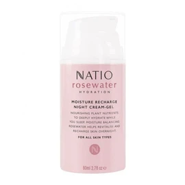 Natio Buy Natio Rosewater Hydration Moisture Recharge Night Cream-Gel 80ml Online | Chempro Chemists