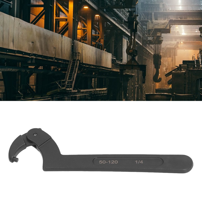2 to 4 3/4in Adjustable Hook Spanner CRV Round Head