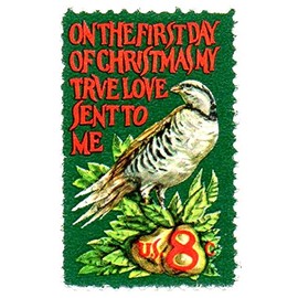 USA Postage Stamp Single 1971 Christmas Partridge In A Pear Tree Issue 8 Cent Scott #1445