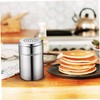 LABRIMP Salt Container Spice Bottle Set Stainless Steel Condiment Jars