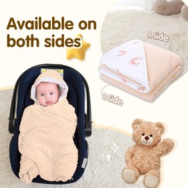 Baby Blanket Swaddle Wrap for Boys Girls Cotton Summer Winter Newborn Baby 90x90cm