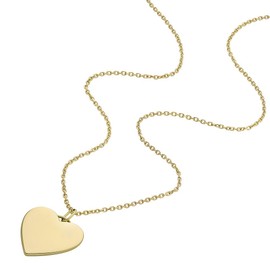 FOSSIL Drew JF04689710 Women's Necklace Stainless Steel Gold-Coloured, Stainless Steel, No Gemstone