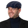 Stetson Contrast Stripes Wool Flat Cap Peaked Cap Flat Cap