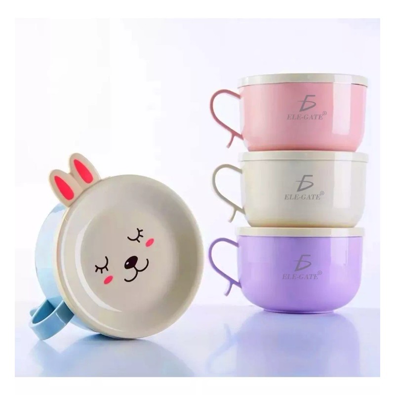 Ele-Gate Set De Dos Almacenadores Alimentos Tipo Tazón Para Niños
