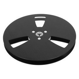 1/4 7 Inch Empty Tape Reel 3 Hole Aluminum Alloy Universal Opening Machine Part Open Reel Takeup Reel Black