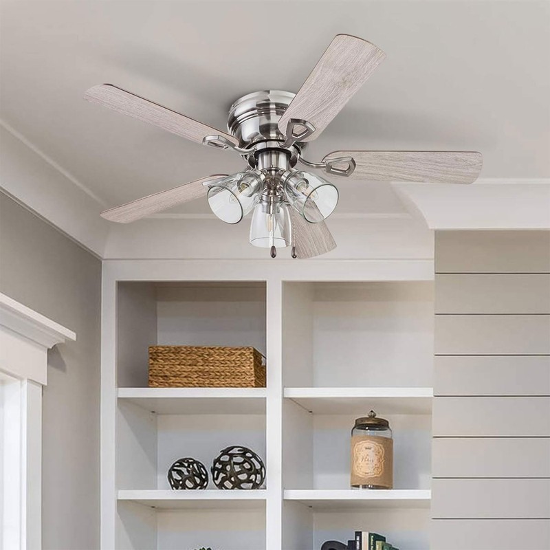Portage Bay Ceiling Fans Renton 42" Brushed Nickel Indoor Fan