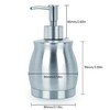 LALA DOLCE Stainless Steel Countertop Soap Dispenser Liquid Bottle and