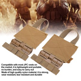 Keenso 2pcs Outdoor Quick Release Cummerbund MOLLE Removal Buckle Nylon Portable Quick Removal Buckle Set (Tan)