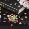 Boutigem 48Pcs Star Heart Shape Rhinestone Charms Crystal Glass Love