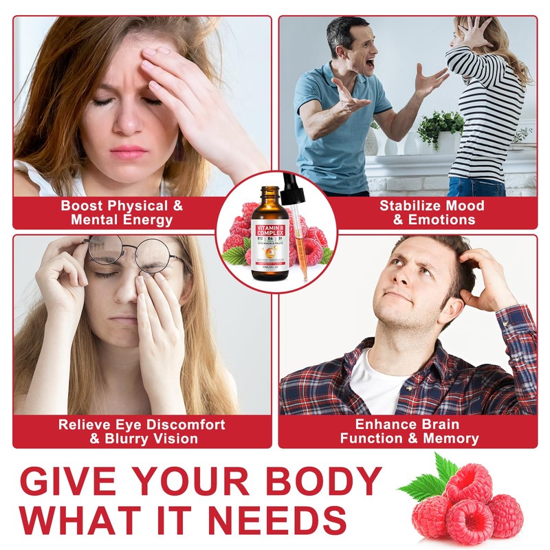 Organic Vitamin B Complex | Vegan Vitamin B12 Liquid Drops