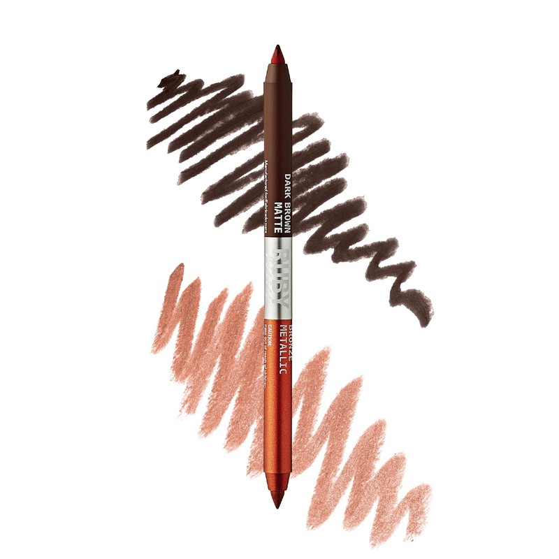 Ruby Kisses Waterproof Matte & Metallic Duo Eyeliner - Dual-Ended