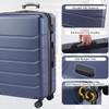 ZJMTOCYU Expandable Hard-Sided Suitcase with Smooth 360° Rotating Wheels, TSA