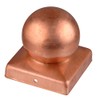 CONNEX HV4298 Post caps Copper 70x70mm with Ball, 70 x