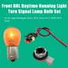 Memiuyelay 2Pcs DRL Daytime Running Light Turn Signal Lamp Bulb
