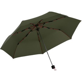 Mabu SMV-41794 Folding Umbrella, Windproof 7 Ribs, Semi-Auto Close Type, Men's, Fiberglass Ribs, 23.6 inches (60 cm), Durable, Khaki, Stylish, Popular, Men's, Women's, Rain Umbrella, Light Blocking,