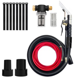 Better Extractor Hose Kit, Compatible with Shop Vac Extractor Kit, comes with 50 FT hose, a combined spray and suction dusting head, and is suitable for household, automotive and industrial cleaning