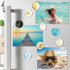 Cosylove 16pcs Refrigerator Magnets, Crystal Glass Fridge Magnets for Office Cabinets, Whiteboards, Photos, Beautiful Decorative Magnets for, Decorate Home (Marble Pattern)