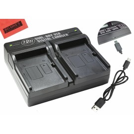 BM Premium LP-E6 LP-E6N Dual Battery Charger for Canon C700, XC10, XC15, EOS 5Ds