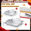 Mifoci 4 Pcs Grill Baskets for Outdoor Grill 14.17'' 9.65''