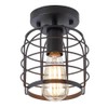 Create for Life® Industrial Vintage Flush Mount Ceiling Light,Rustic Metal