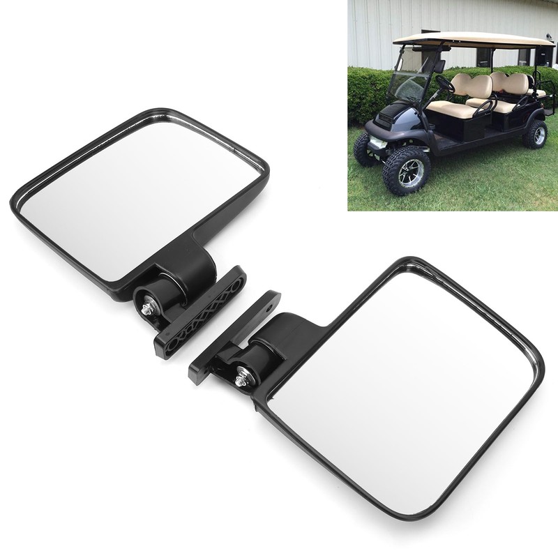 Club Car Side View Mirror Convex Rearview Mirrors Easy Installation