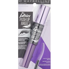 Maybelline New York The Falsies Push Up Angel Washable Mascara, Blackest Black, 0.33 Fluid Ounce